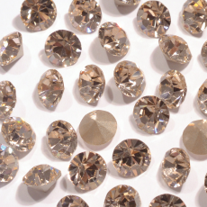 Strass Mc Chaton Maxima® Preciosa® art. 431 11 615 base cônica Gold Quartz SS16 = PP31 = 3,8mm