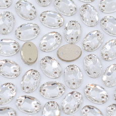 Oval para costura Supreme Cristal 10x7mm