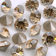 Strass Mc Chaton Maxima® Preciosa® art. 431 11 615 base cônica Cristal Golden Honey SS6,5 = PP14 = 2mm