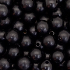 Conta de Madeira Preciosa® Ornela Bolinha Preta 10mm