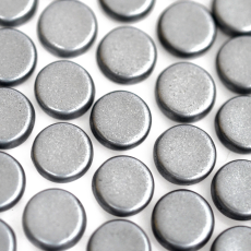 Chaton Cabuchon de Vidro Redondo Grafite 8mm