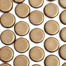 Chaton Cabuchon de Vidro Redondo Ouro Velho 8mm