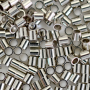 Fixador de Latao Tubo LDI Cristais Niquel 2x2,2mm