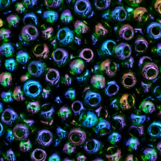 Miçanga Preciosa® Ornela Verde Transparente T Aurora Boreal (51063) 9/0 aprox. 2,6mm