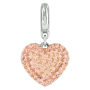 Berloque Swarovski Charm Becharmed Pingente Coracao Light Peach 14mm