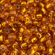 Miçanga Preciosa® Ornela Amarelo Escuro Transparente (87060) 6/0 aprox. 4,1mm