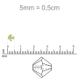 Balao Piao Collection Czech Crystal art. 49 301 Cristal 5x3mm