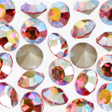 Strass Mc Chaton Maxima® Preciosa® art. 431 11 615 base cônica Padparadascha Aurora Boreal SS10 = PP21 = 2,7mm