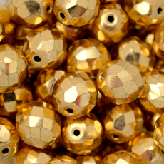 Cristal Preciosa® Ornela Ouro Claro Transparente Metálico (2620) 6mm