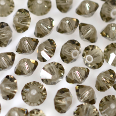 Balão Pião Collection Czech Crystal® art. 451 49 301 Black Diamond 6x4mm