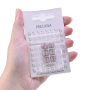 Strass Navete Engrampado Prateado para costura Preciosa Rose Alabaster 8x4mm