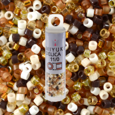 Micanga Delica Miyuki Mix Marrom  DB-MIX04 110  1,6mm