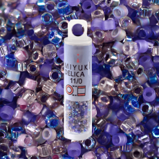 Micanga Delica Miyuki Mix Lilas DBMIX01 110  1,6mm