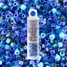 Micanga Delica Miyuki Mix Azul DB-MIX02 110  1,6mm
