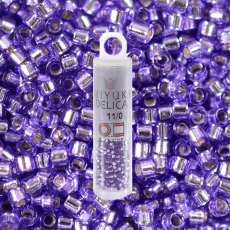 Micanga Delica Miyuki Lilas Transparente DB1347 110  1,6mm