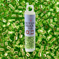 Micanga Delica Miyuki Verde Transparente DB1206 110  1,6mm