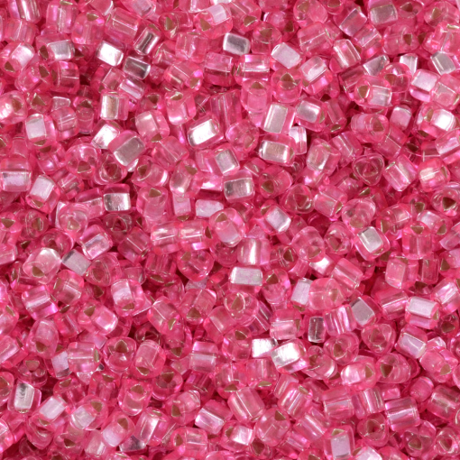 Vidrilho Triangular Preciosa Ornela Pink Solgel Dyed Transparente 08277 2,5mm