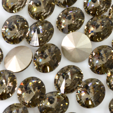 Strass Rivolli Maxima® Preciosa® art. 436 11 177 base cônica Black Diamond 12mm