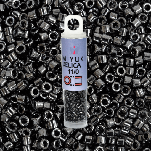 Micanga Delica Miyuki Grafite Perolado DB1 110  1,6mm