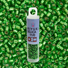 Micanga Delica Miyuki Verde Transparente DB46 110  1,6mm