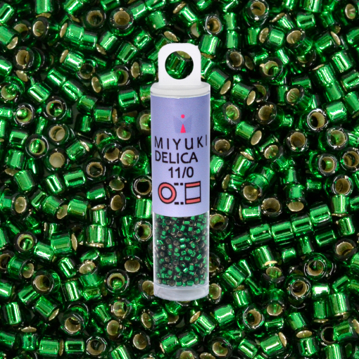 Micanga Delica Miyuki Verde Transparente DB148 110  1,6mm