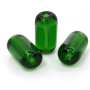 Conta de Vidro Artesanal Preciosa Ornela Firma Verde Transparente 50120 24X13mm