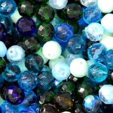 Cristal Preciosa® Ornela Mix Encanto Azul e Verde 14mm