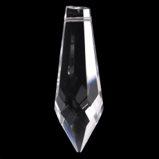 Pirulito Pingente K9 LDI Cristais art. 32 Cristal 63x21mm2,5 polegada