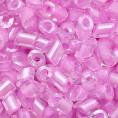 Canutilho Cut Pipes Preciosa® Ornela Cristal e Lilás Lined (38126) 3mm