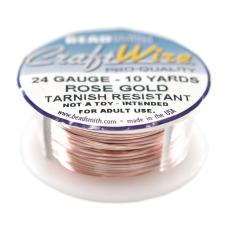 Craft Wire Fio Copper Rose Gold 24 Gauge  0,51mm