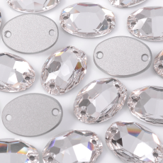Oval para costura Preciosa® art. 438 62 301 Cristal 10x7mm