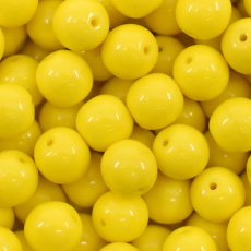 Conta de Porcelana Preciosa Ornela Amarelo Fosco 83110 8mm