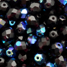 Cristal Preciosa® Ornela Dark Ametista Transparente Aurora Boreal (20080) 8mm