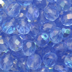 Cristal Preciosa® Ornela Light Safira Transparente Aurora Boreal (30030) 8mm