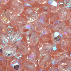 Cristal Preciosa Ornela Rosa Transparente Aurora Boreal 70110 4mm 1