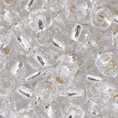 Miçanga Preciosa® Ornela Prata Transparente (78102) 2/0 aprox. 6,1mm