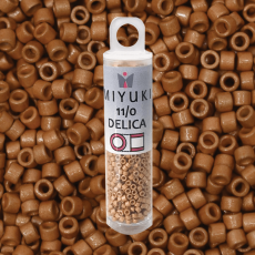 Micanga Delica Miyuki Duracoat Glvn Yellow Gold Metalico Mate DB1833 110  1,6mm