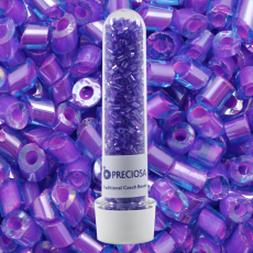 Canutilho Cut Pipes Preciosa® Ornela Pink Lined Color (61016) 3,5mm