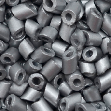 Canutilho Cut Pipes Color by LDI Cristais Prata Fosco 01700L 3,5mm