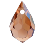 Gota Drops Pingente LDI Cristais art. 45151 Light Peach Bronze 10x6mm