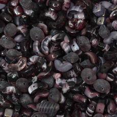 Conta de Vidro Preciosa® Ornela Mix de Murano Ametista Tamanhos Diversos