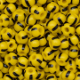 Micanga Preciosa Ornela Amarelo 4 Tiras Pretas Rajado Fosco 83500 50 aprox. 4,6mm