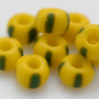 Micanga Preciosa Ornela Amarelo 4 Tiras Verde Rajado Fosco 83520 50 aprox. 4,6mm