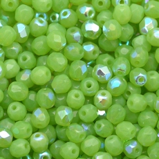 Cristal Preciosa® Ornela Verde Opaline Transparente Aurora Boreal (5101) 4mm