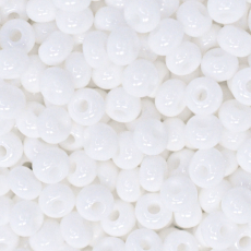 Miçanga Preciosa® Ornela Branco Fosco (03050) 6/0 aprox. 4,1mm