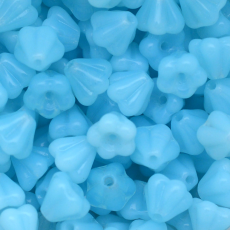 Conta de Vidro Preciosa® Ornela Flor Água Leitoso (61000) 4x6mm