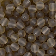 Conta de Porcelana Preciosa® Ornela Cinza Transparente Mate (40010) 6mm