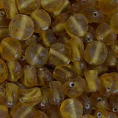 Conta de Vidro Artesanal LDI Cristais® Bolacha Torcida Light Colorado Topaz 8mm