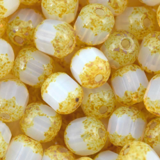 Cristal Edla Preciosa® Ornela Branco Amarelo (1080) 6mm