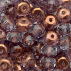 Disco Facetado Briolette Preciosa® Ornela art. 35 Cristal Transparente Dourado (9426) 5mm